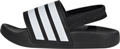 Rückansicht von adidas ADILETTE ESTRAP I Sandalen Kinder cblack-ftwwht-cblack