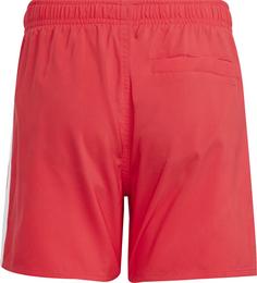 Rückansicht von adidas 3S SHORTS BY Badeshorts Kinder purrub-white