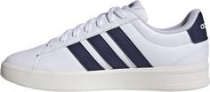 Rückansicht von adidas Grand Court 3.0. Sneaker Herren ftwwht-darkblue-corewhite