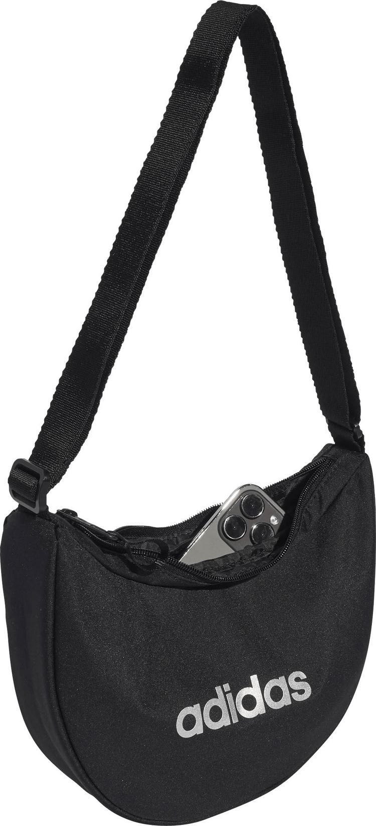 adidas adidas W L ESS POUCH Umh&auml;ngetasche - black-silvmt - 1 | SportScheck