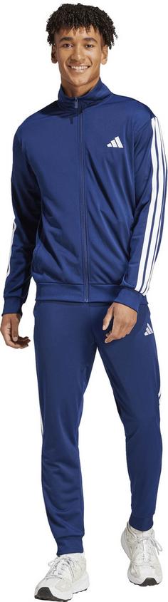 Rückansicht von adidas M 3S TR TT TS Trainingsanzug Herren dkblue