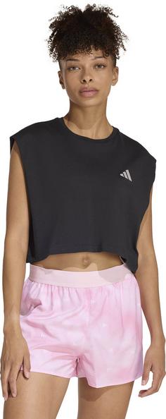 Rückansicht von adidas Run Ess Funktionsshirt Damen black