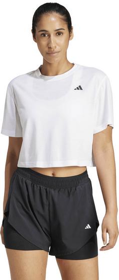 Rückansicht von adidas WE MIN Croptop Damen white