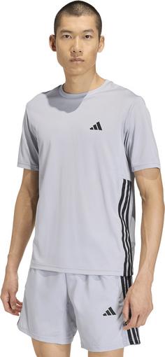 Rückansicht von adidas BAS 3S Funktionsshirt Herren halsil-black