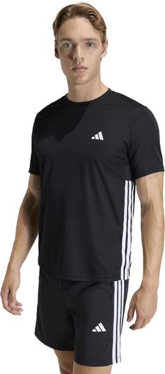 Rückansicht von adidas BAS 3S Funktionsshirt Herren black-white