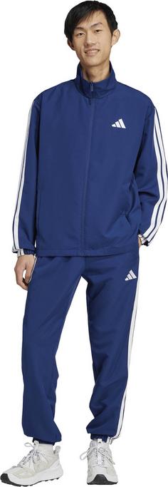 Rückansicht von adidas 3S WV Trainingsanzug Herren dkblue