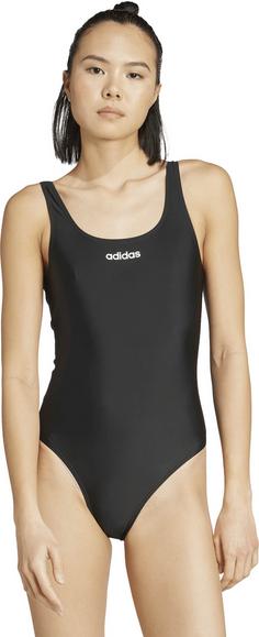 Rückansicht von adidas ESS UBCK Badeanzug Damen black-white