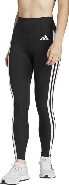 Rückansicht von adidas OPT ESS Tights Damen black-white