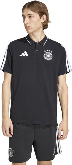Rückansicht von adidas DFB DNA POLO Fanshirt Herren black