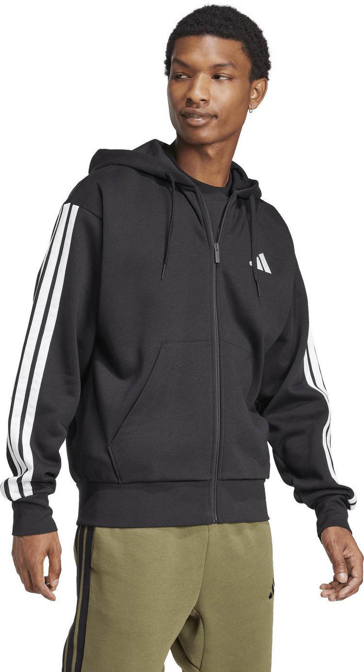 adidas adidas 3S FL Kapuzenjacke Herren - black-white - 2 | SportScheck