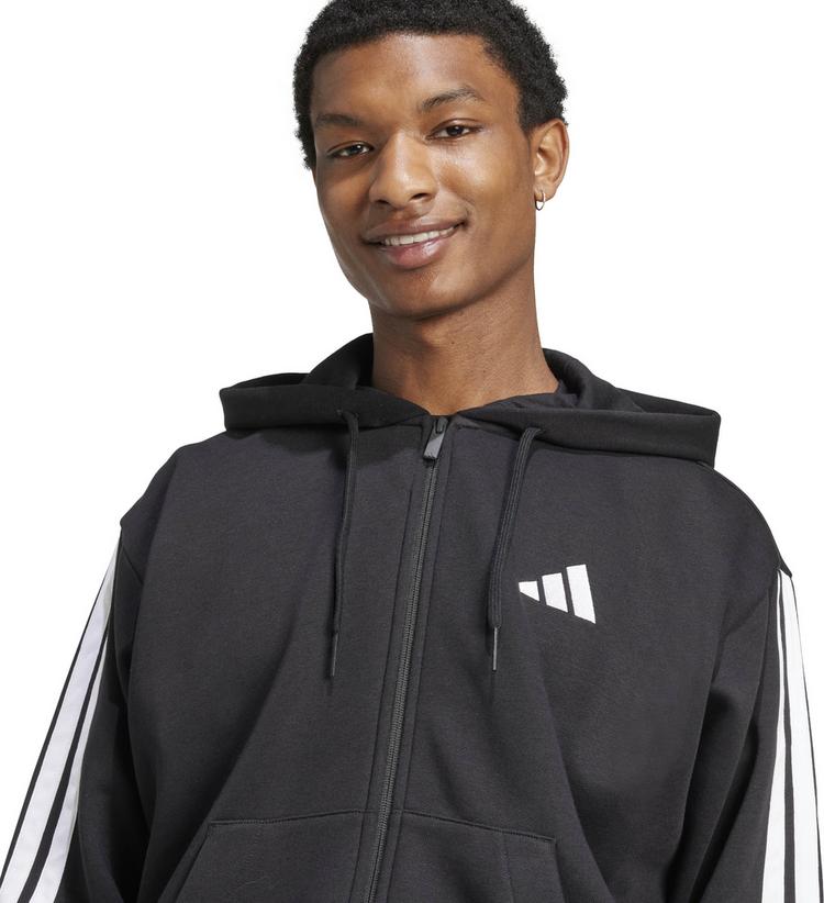 adidas adidas 3S FL Kapuzenjacke Herren - black-white - 3 | SportScheck