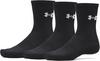 Under Armour UA PERFORMANCE COTTON 3P CRW Socken - ultimate black