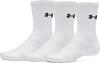Under Armour UA PERFORMANCE COTTON 3P CRW Socken - white