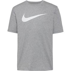 Nike Swoosh T-Shirt Herren dark grey heather-white