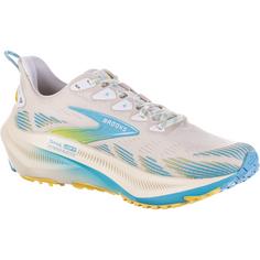 Rückansicht von Brooks Ghost Trail Trailrunning Schuhe Damen sand-star white-golden hour