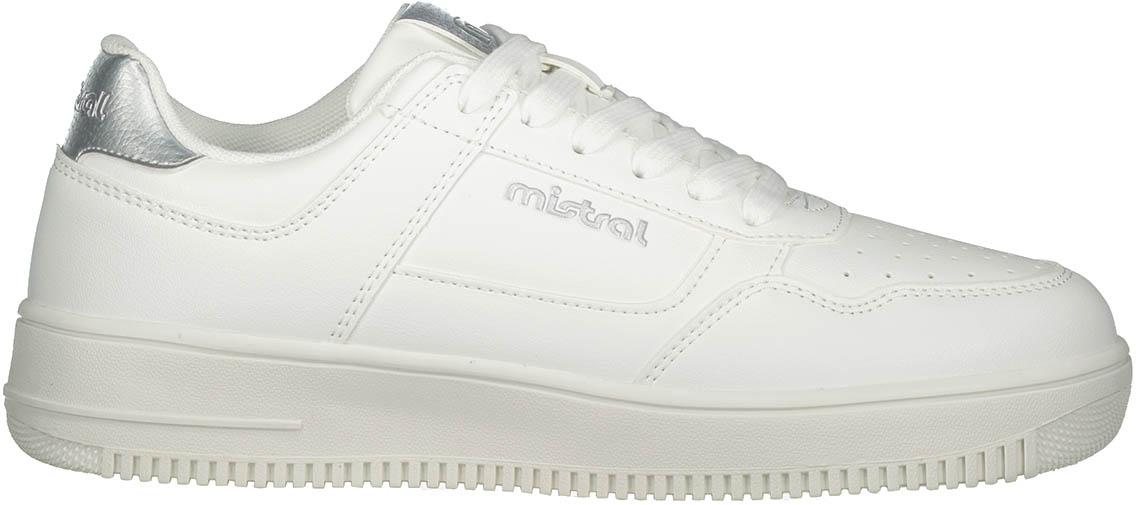 Mistral Sneaker Kunstleder Perforation Gummisohle Weiß