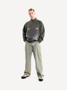 Rückansicht von Another Cotton Lab Always Moving Sweatshirt grey