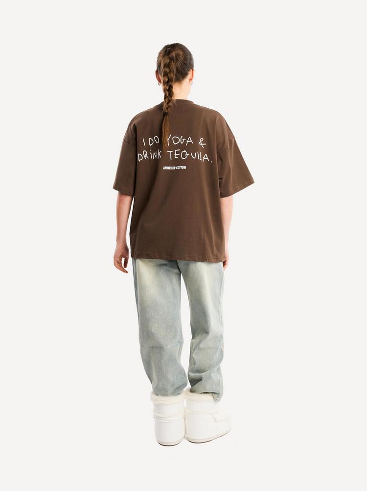 Another Cotton Lab Another Cotton Lab Yoga - Tequila T-Shirt - brown - 1 | SportScheck