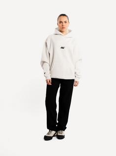 Rückansicht von Another Cotton Lab White Wine Society Hoodie grey