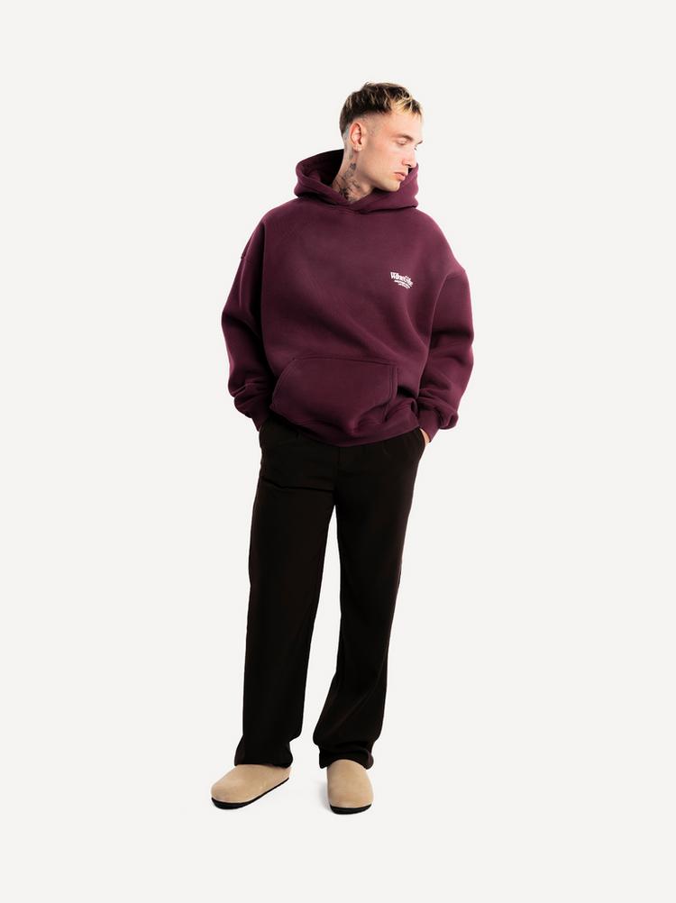 Another Cotton Lab Another Cotton Lab Wine Vibe Hoodie - red - 0 | SportScheck