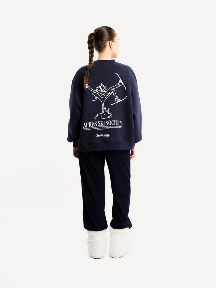 Another Cotton Lab Another Cotton Lab Apres Ski Society Sweatshirt - blue - 1 | SportScheck