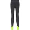 GOREWEAR CONCURVE Thermo Tights 2.0 Lauftights Damen - black - neon yellow
