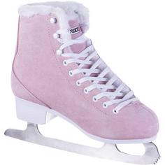 Rückansicht von ROCES SUEDE ECO-FUR Schlittschuhe Damen pink-white