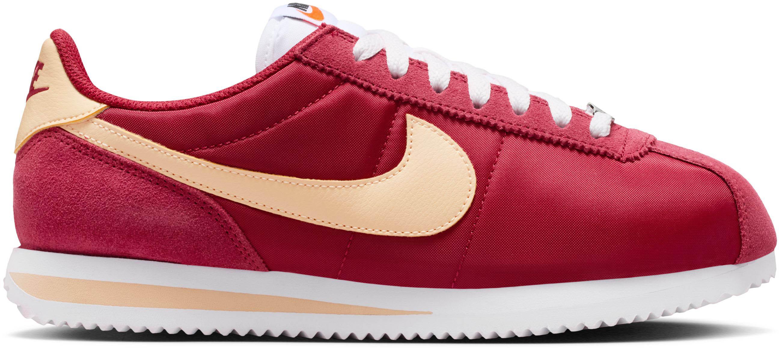 Nike Sneaker Retro Textil-Nubukleder Rot