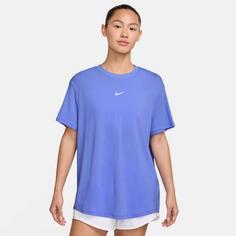 Rückansicht von Nike ONE RELAXED DRI-FIT Funktionsshirt Damen sapphire-white