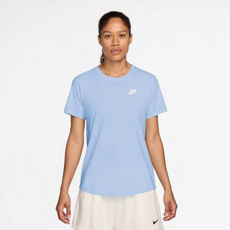 Nike Nike Club T-Shirt Damen - hydrogen blue-white - 0 | SportScheck
