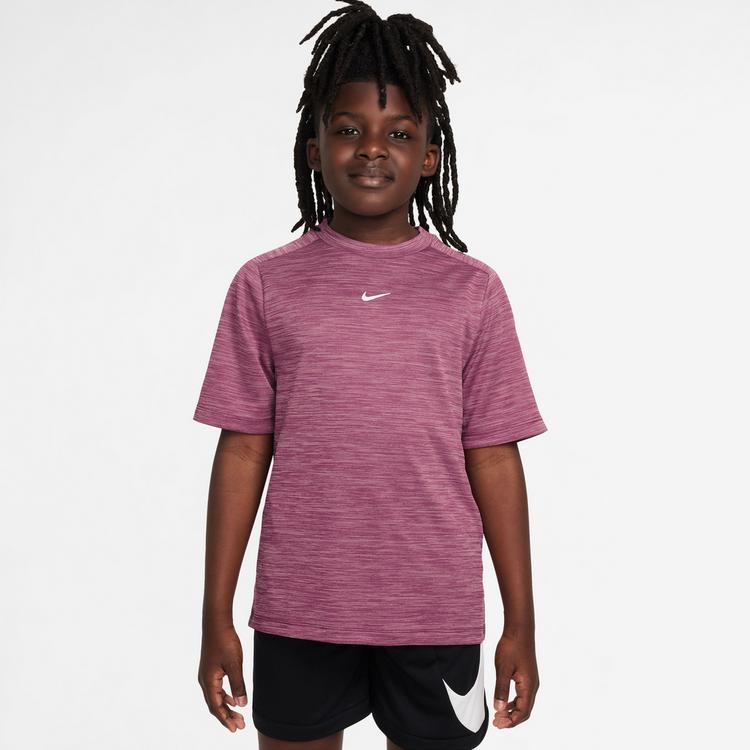 Nike Nike DRI-FIT MULTI LBR HTHR Funktionsshirt Jungen - peony-sweet beet-htr-white - 0 | SportScheck