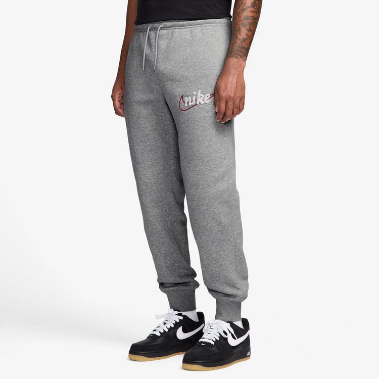 Nike Nike Club Sweathose Herren - dk grey heather-lt smoke grey-white - 0 | SportScheck