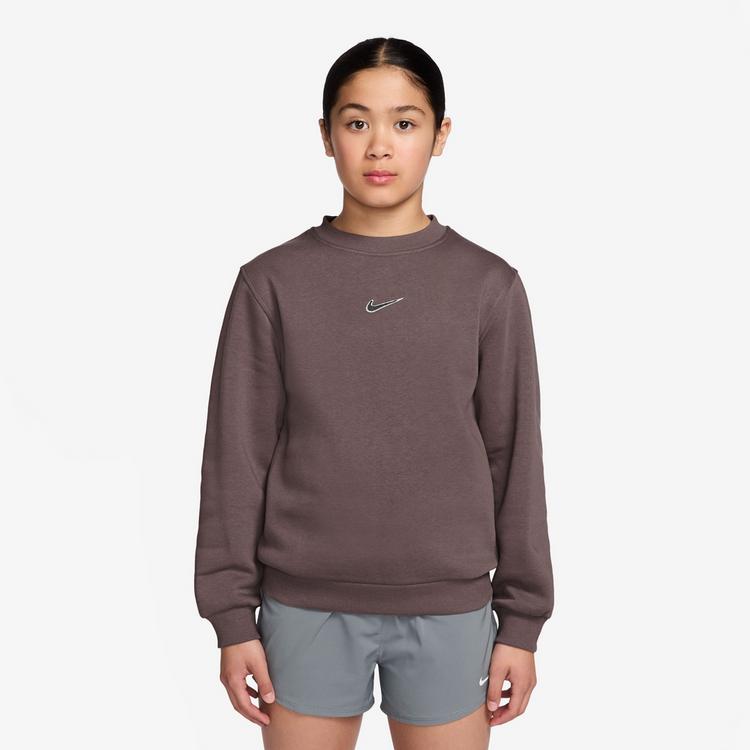 Nike Nike KM K NK CLUB FLC CREW LS Sweatshirt Kinder - plum eclipse-black - 0 | SportScheck