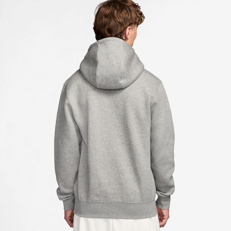Nike Nike Club Hoodie Herren - dk grey heather-lt smoke grey-white - 1 | SportScheck