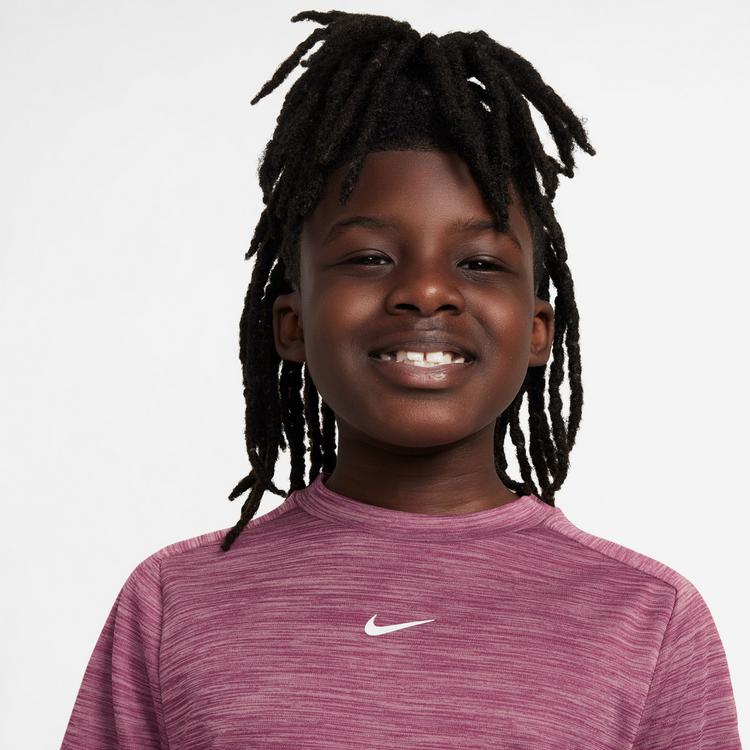 Nike Nike DRI-FIT MULTI LBR HTHR Funktionsshirt Jungen - peony-sweet beet-htr-white - 2 | SportScheck