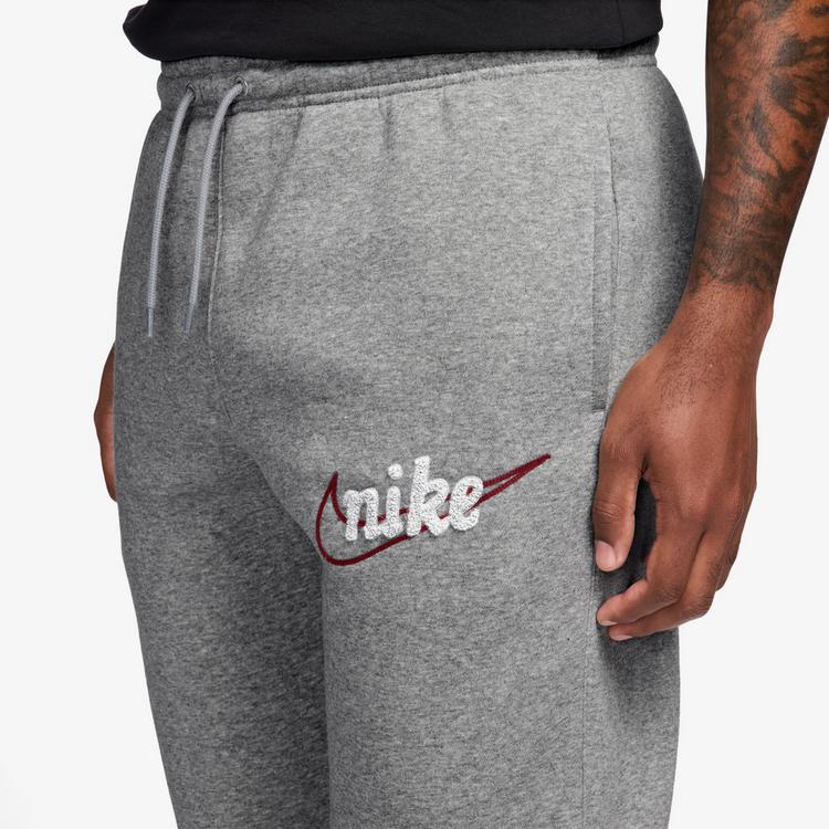 Nike Nike Club Sweathose Herren - dk grey heather-lt smoke grey-white - 2 | SportScheck