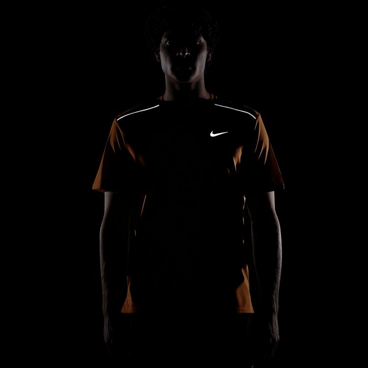 Nike Nike Miler Funktionsshirt Herren - total orange-reflective silv - 3 | SportScheck