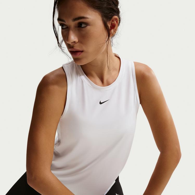 Nike Nike One Classic Funktionstank Damen - white-black - 4 | SportScheck