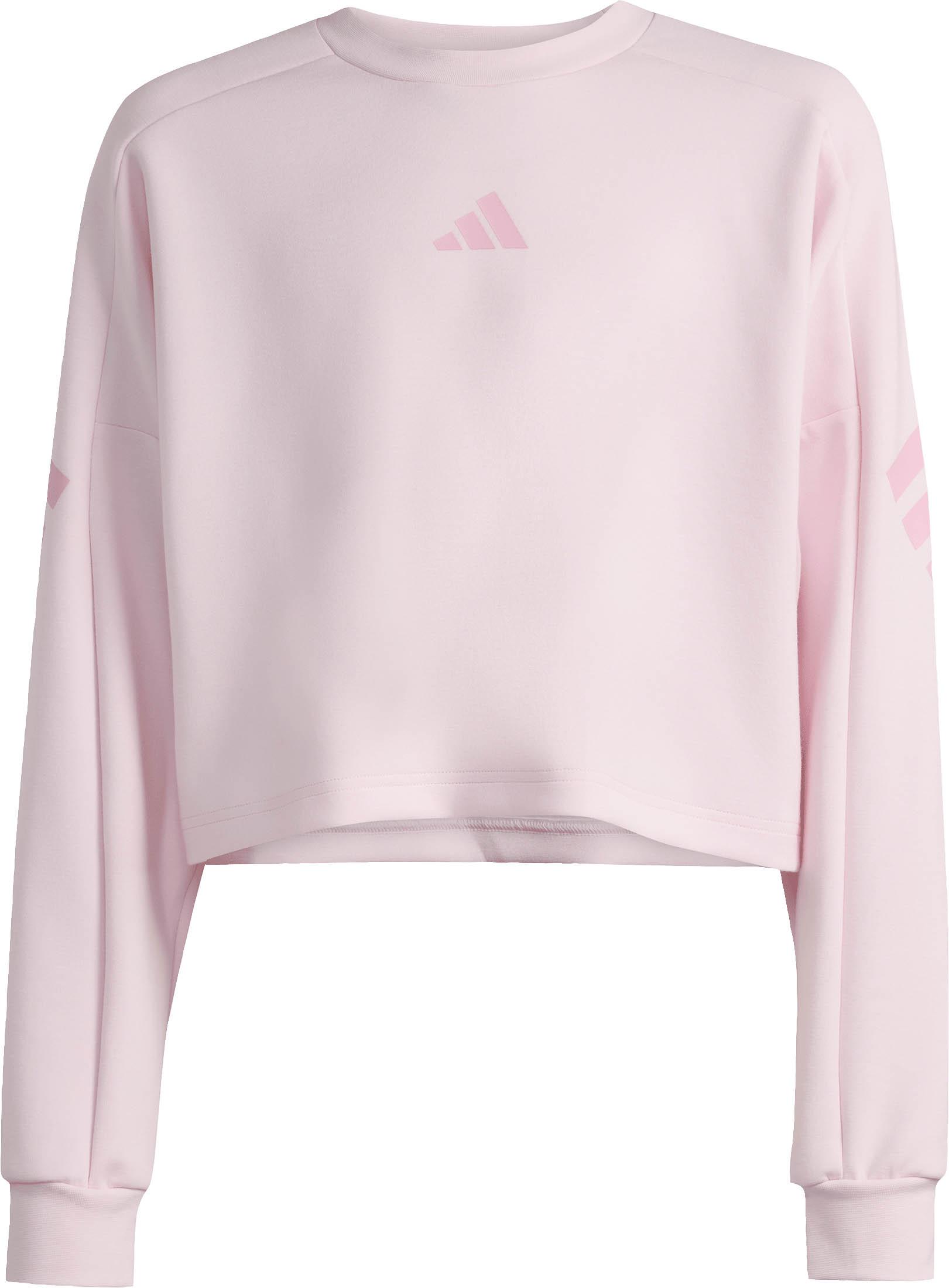 Adidas Sweatshirt 3S Logoprint Modal Polyester Rosa