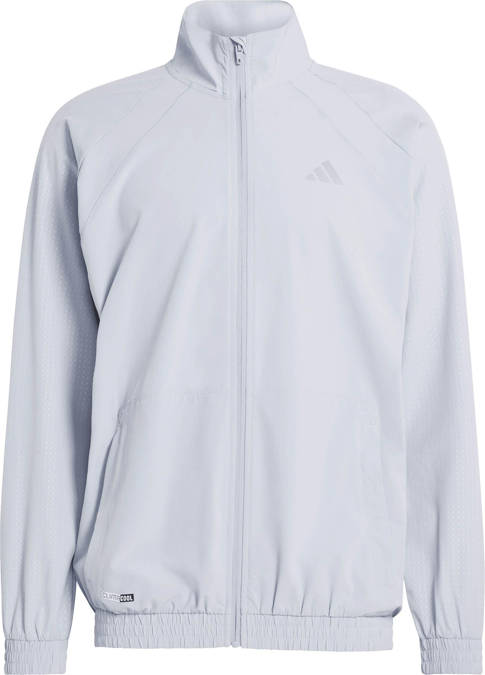 Adidas Funktionsjacke Stehkragen Baumwolle-Polyester Grau