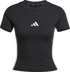 adidas 3S T-Shirt Damen black-white