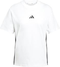 adidas 3S T-Shirt Damen white-black