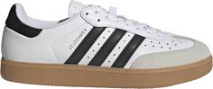 Rückansicht von adidas VELOSAMBA LEA Fahrradschuhe ftwr white-core black-gold met