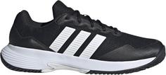 Rückansicht von adidas GameCourt 2 M Tennisschuhe Herren cblack-ftwwht-silvmt