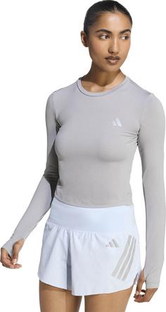 Rückansicht von adidas Run Ess Funktionsshirt Damen mgreyh