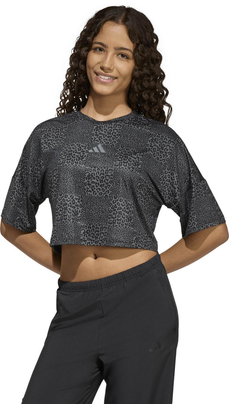 adidas adidas AOP Croptop Kinder - black-gresix-grefou - 0 | SportScheck