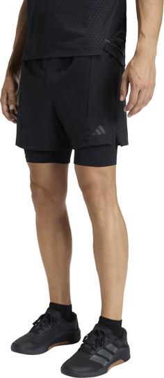 Rückansicht von adidas D4T Funktionsshorts Herren black