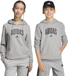 Rückansicht von adidas Hoodie Kinder mgreyh
