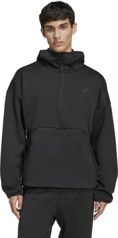 Rückansicht von adidas City Tech Kapuzenjacke Herren black
