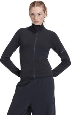 Rückansicht von adidas Soft Lux Sweatjacke Damen black